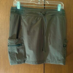 Tangerine Nylon Activewear Skort